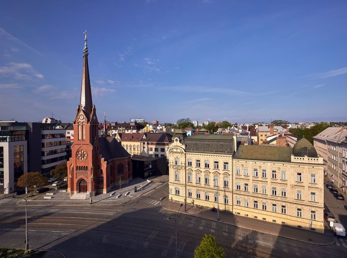 Červený kostel v Olomouci po rekonstrukci.