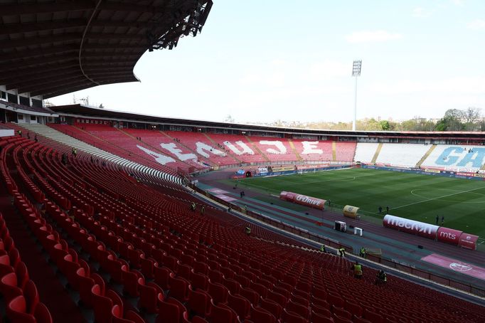 Marakana - stadion Crvené zvezdy Bělehrad.
