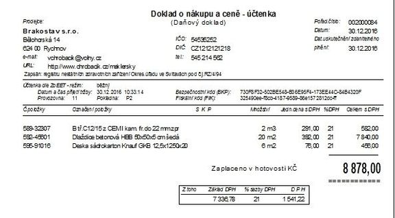 účtenka