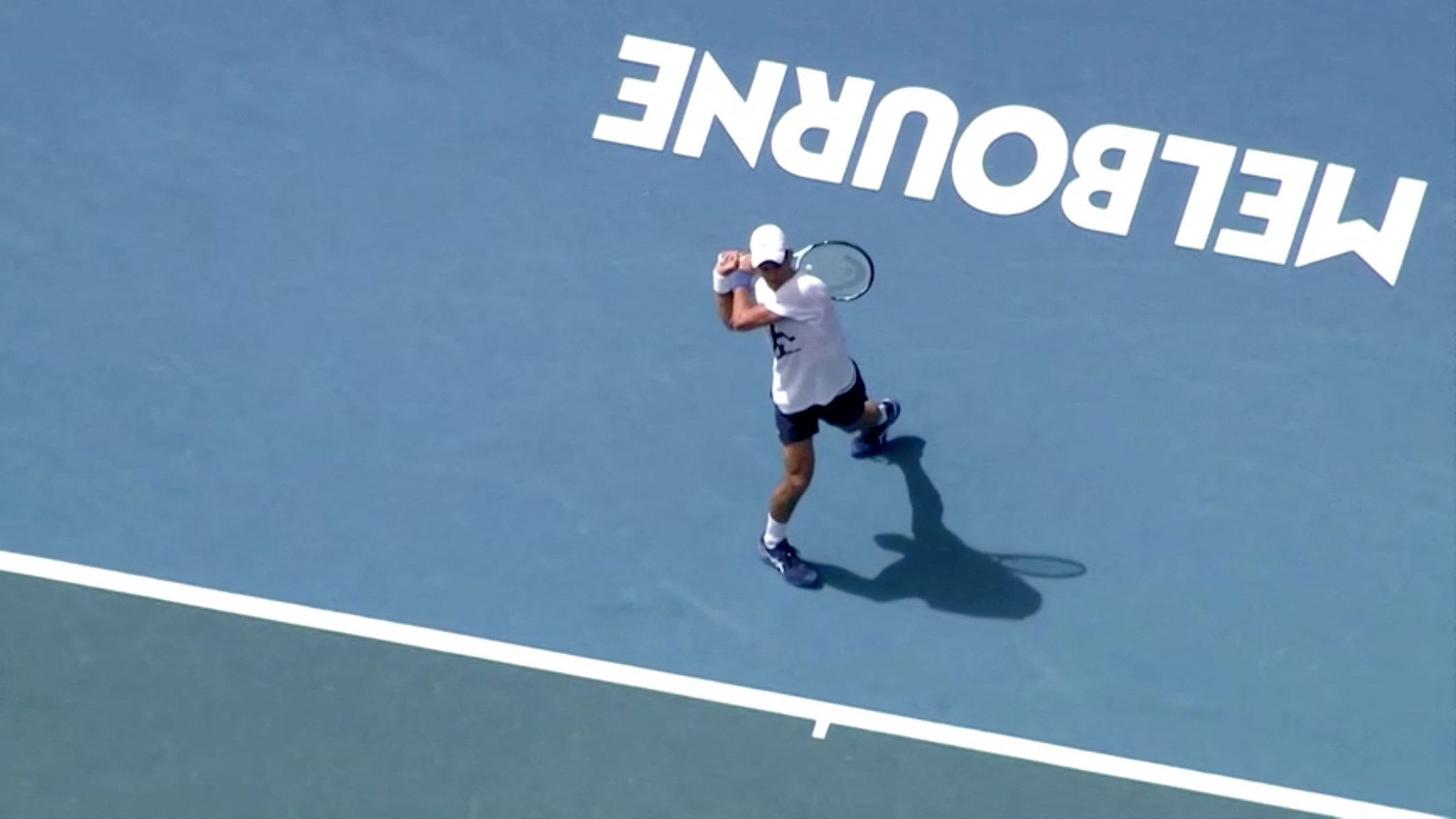 tenis, Novak Djokovič, Austrálie, trénink