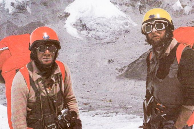 Jerzy Kukuczka a Andrzej Czok během jarní expedice na Mount Everest v roce 1980, kdy 19. května dosáhli vrcholu novou cestou.