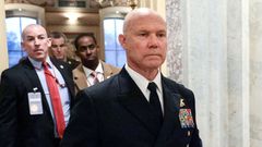 U.S. Navy Admiral Bradley attends congressional briefings on Capitol Hill, in Washington