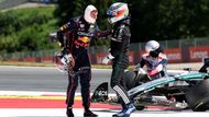 Kolize Maxe Verstappena, Red Bull a Andrey Kimi Antonelliho, Mercedes ve VC Rakouska F1 2025