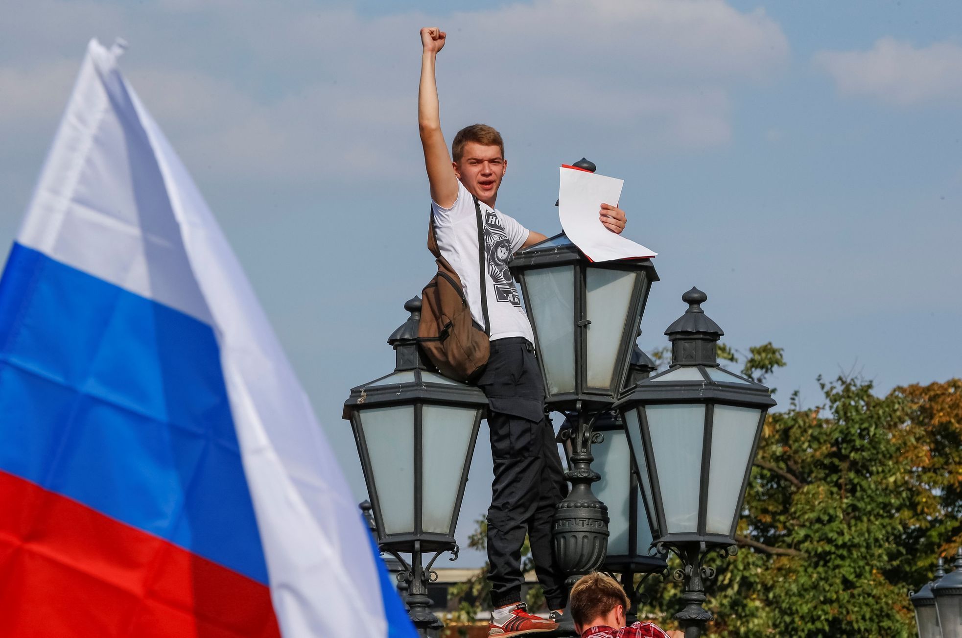 Protesty v Rusku proti důchodové reformě