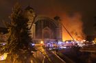 Při požáru lehla popelem část Průmyslového paláce