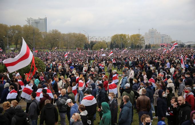 Protesty v Bělorusku, 25. října 2020.