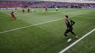 Skóre utkání otevřel už ve druhé minutě Muhammad Salah z penalty.