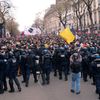 Francie, důchodová reforma, protest.