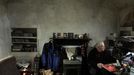 Artist and poet Barry Edgar Pilcher sits in his cottage on the Island of Inishfree in County Donegal, May 1, 2012. REUTERS/Cathal McNaughton