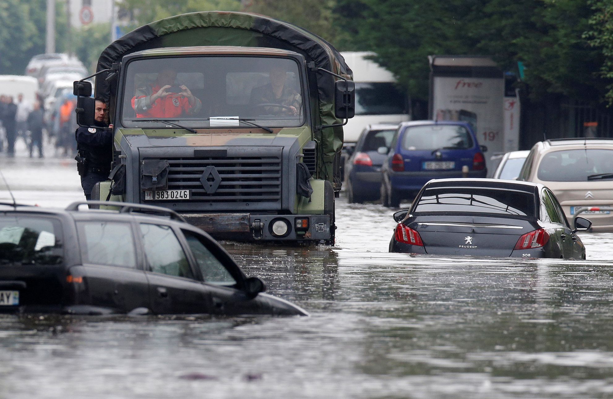 Záplavy Paříž z 3.6.2016