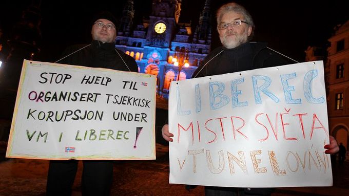 MS Liberec 2009: Protest proti korupci
