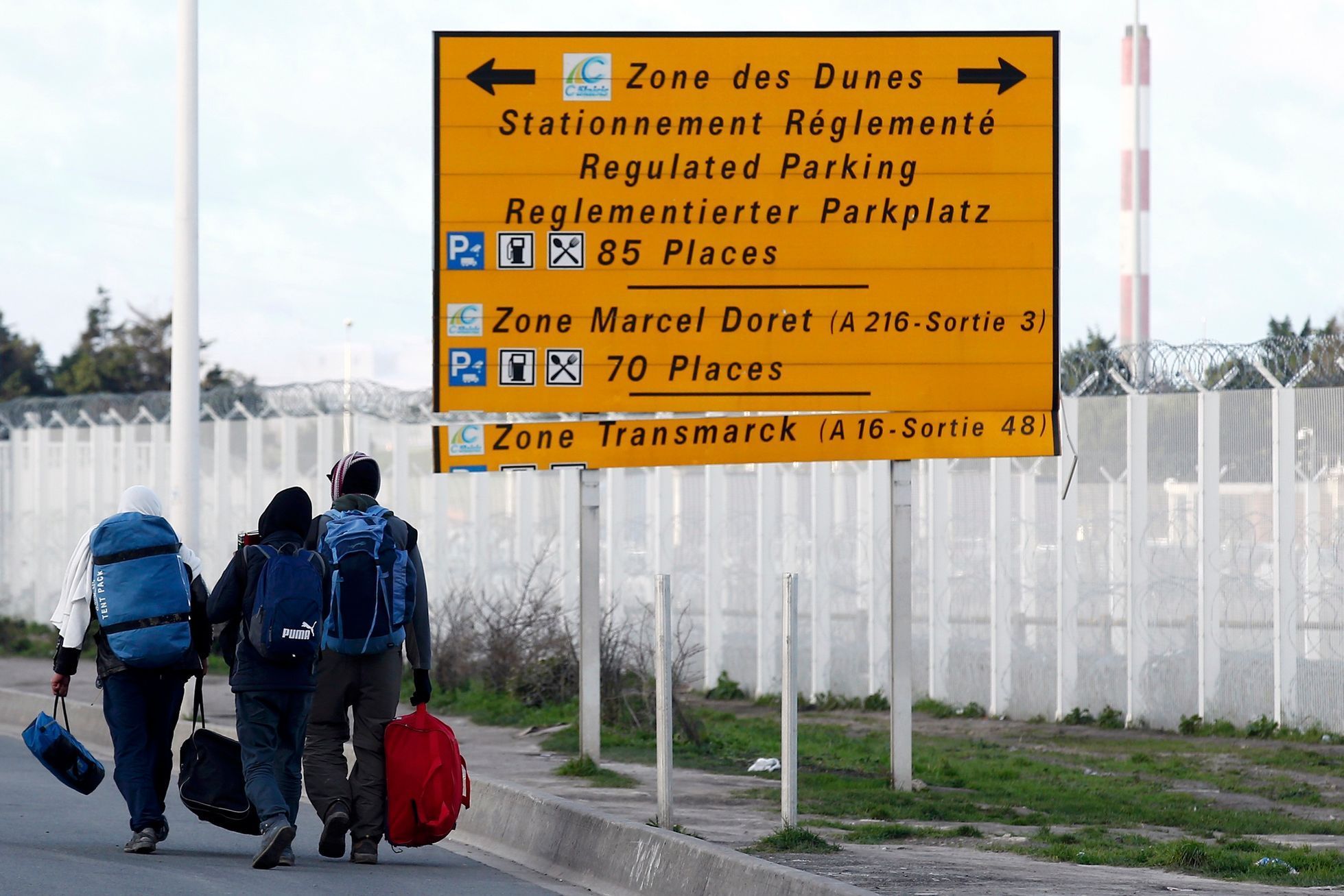 Uprchlický tábor Džungle v Calais