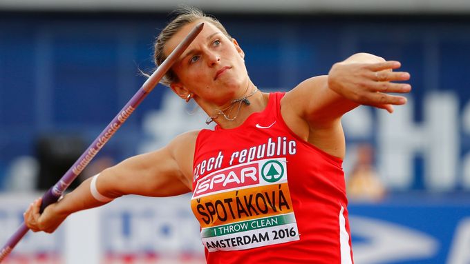 Bára Špotáková na mistrovství Evropy.