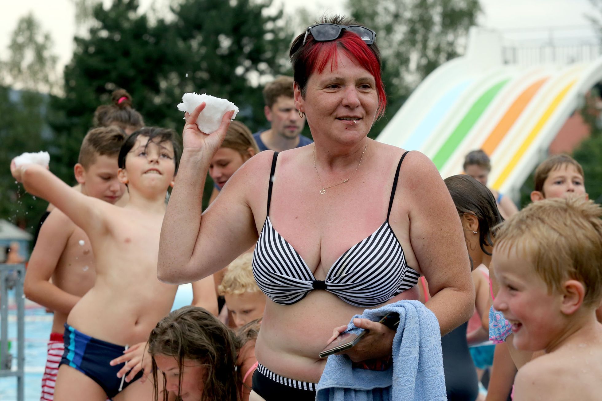 Sněhová bitva v parném létě