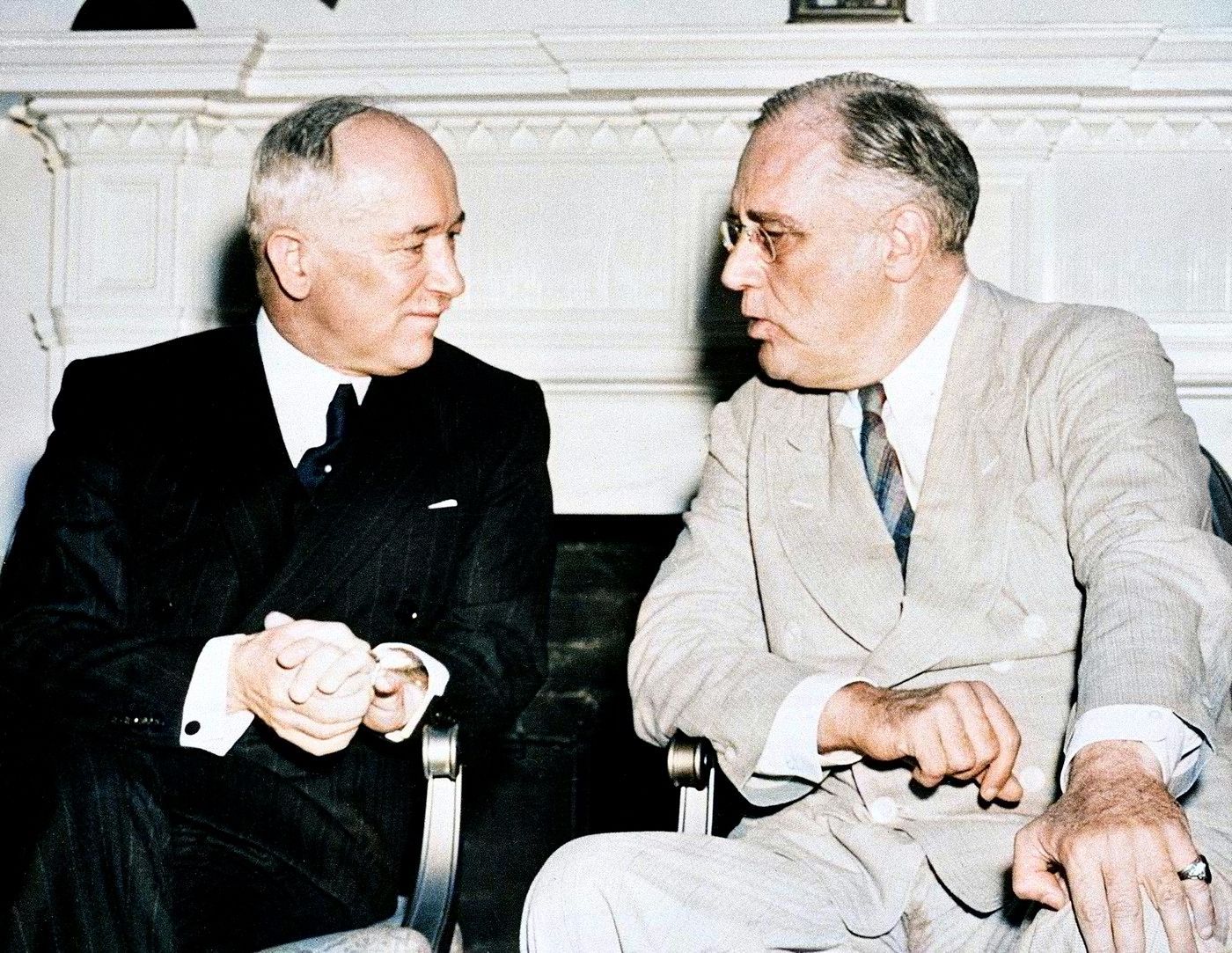 Edvard Beneš, prezident, obarvené fotografie, historie, Československo, Domácí