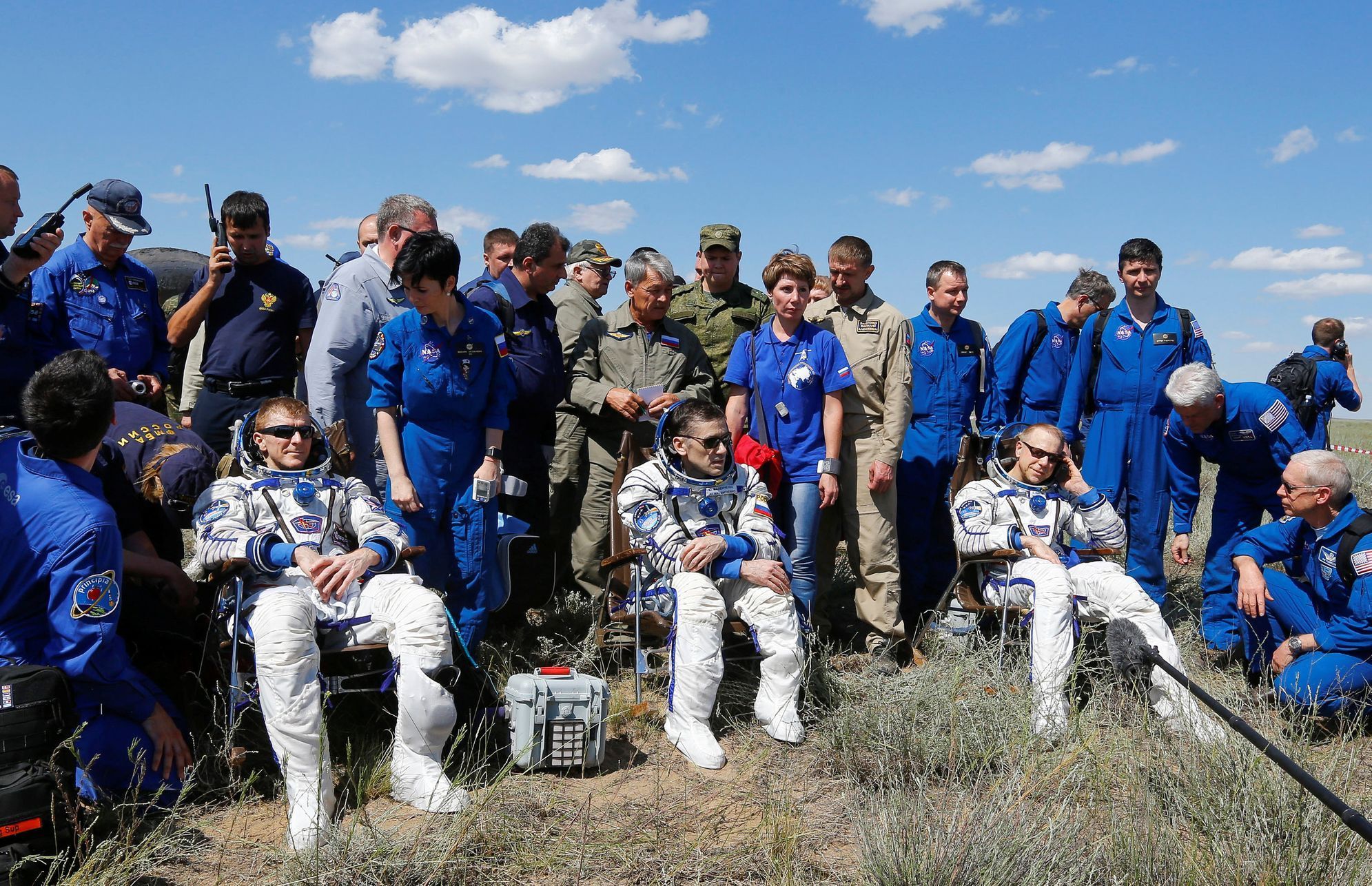 Astronauti se vrátili z ISS