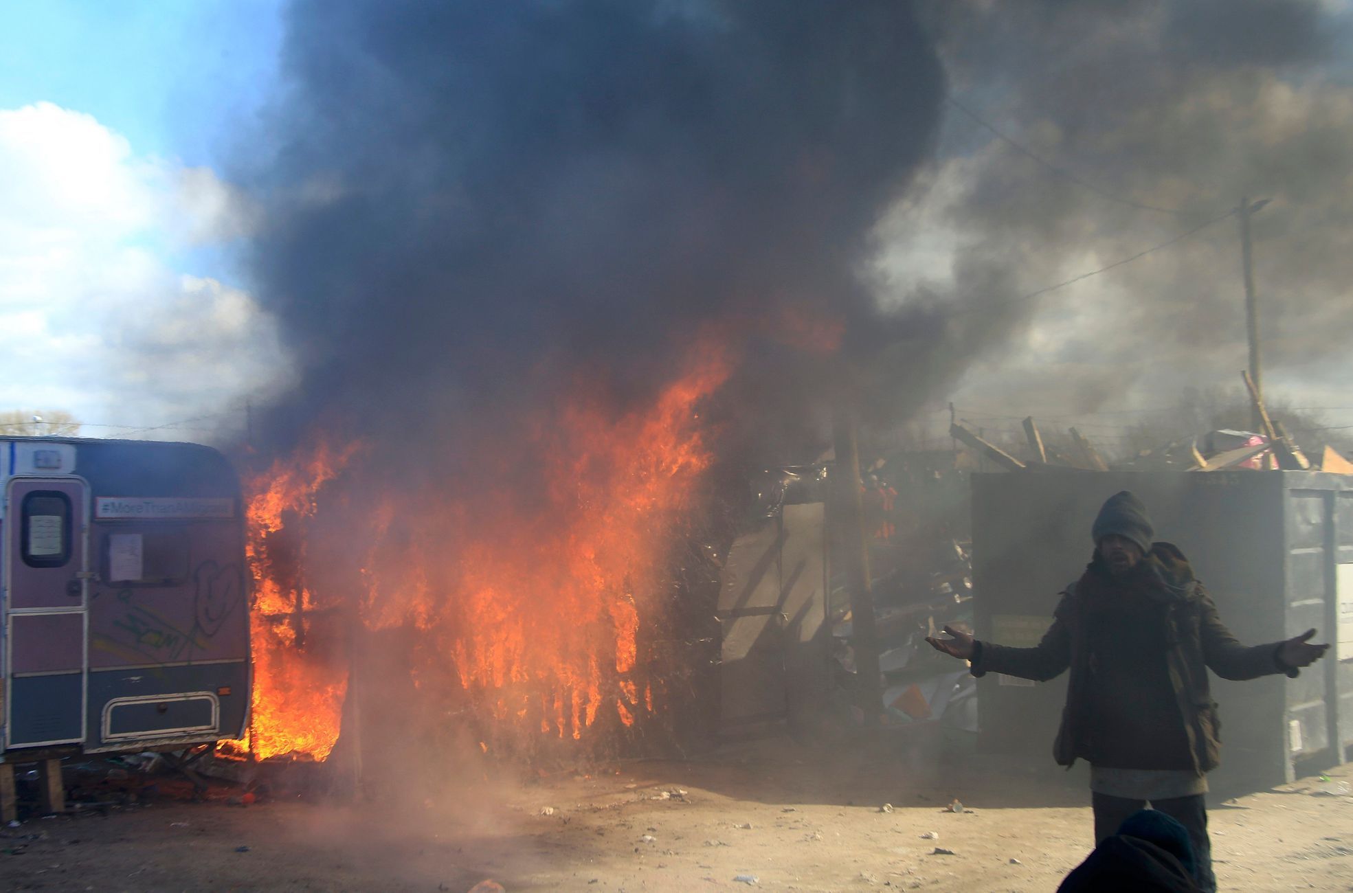 Demolice tábora v Calais