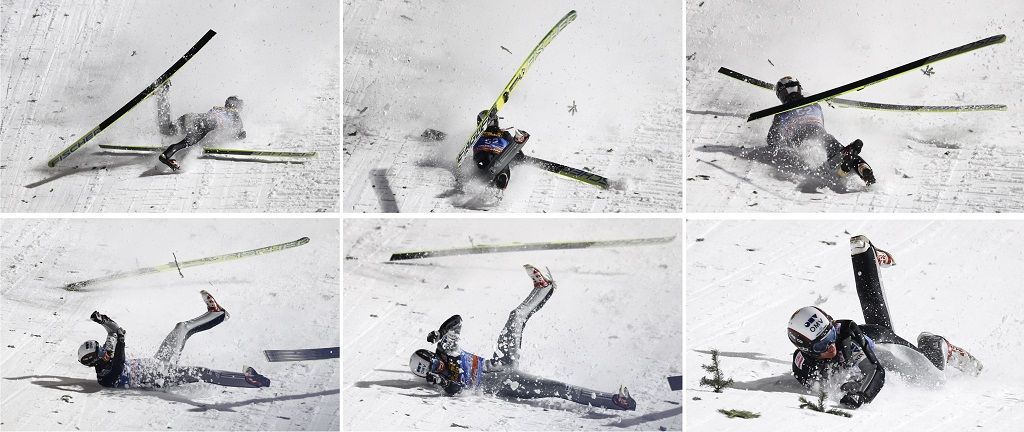 Turné čtyř můstků: Hlava (pád)