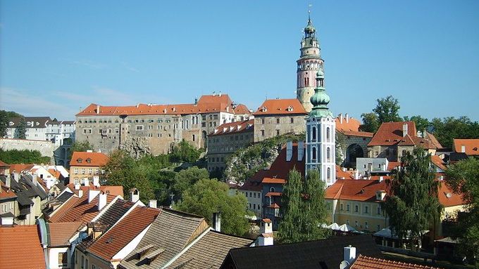 Historické centrum Českého Krumlova.