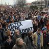 Týden neklidu, demonstrace v Praze