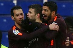 Barcelona nepadla ani v derby a překonala klubový rekord v počtu zápasů bez prohry od začátku ligy