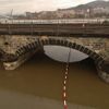 Zatopený most v Ústí