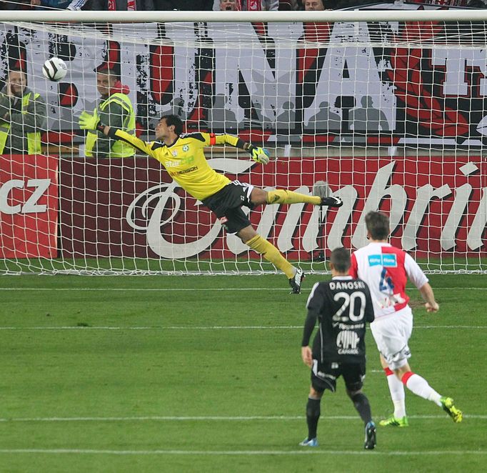 Gambrinus liga: Slavia vs. Příbram (Hruška, Danoski)