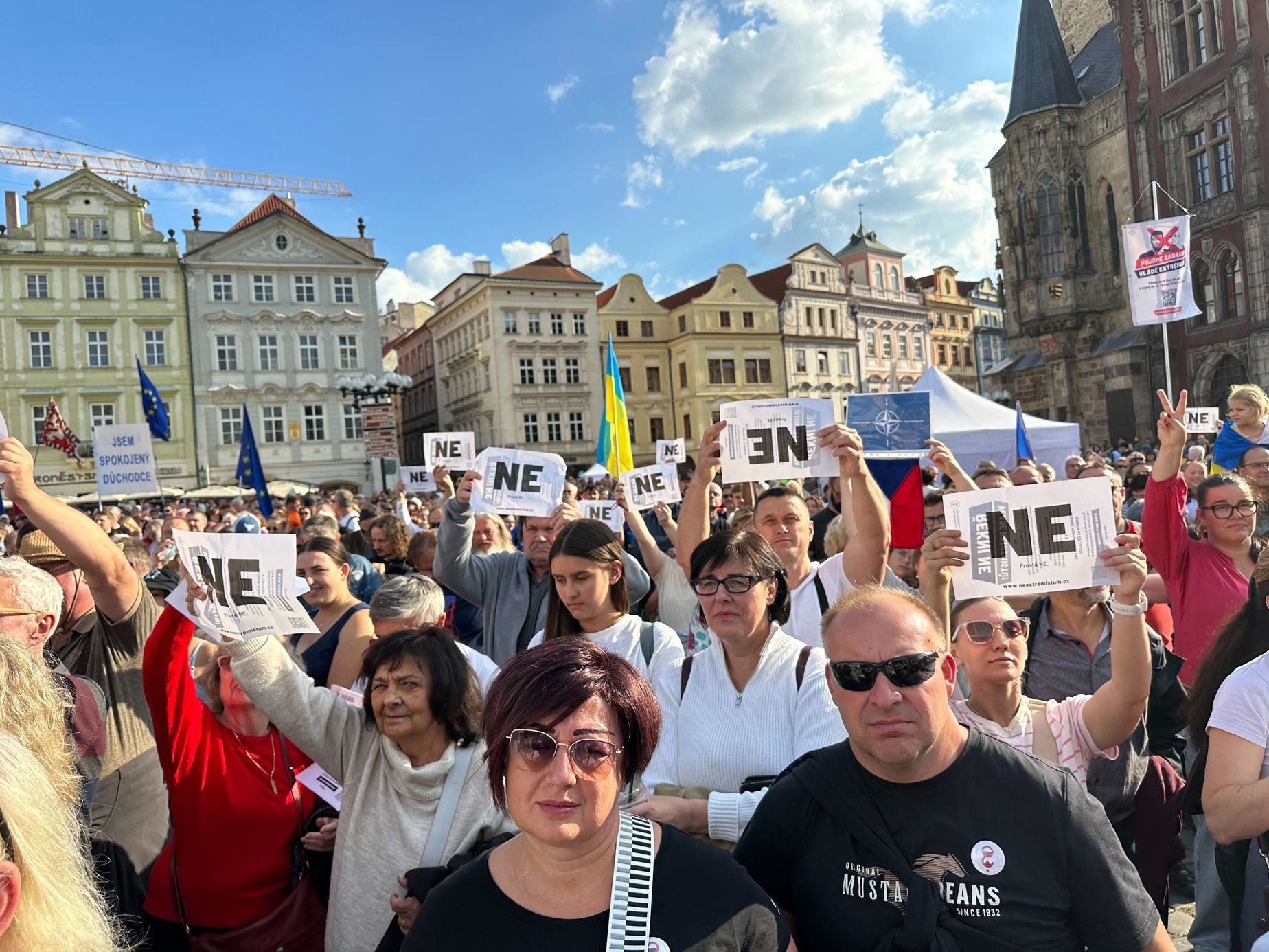Demonstrace Milion chvilek Staroměstské náměstí