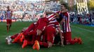 Atletico Madrid slaví vítězství v Getafe