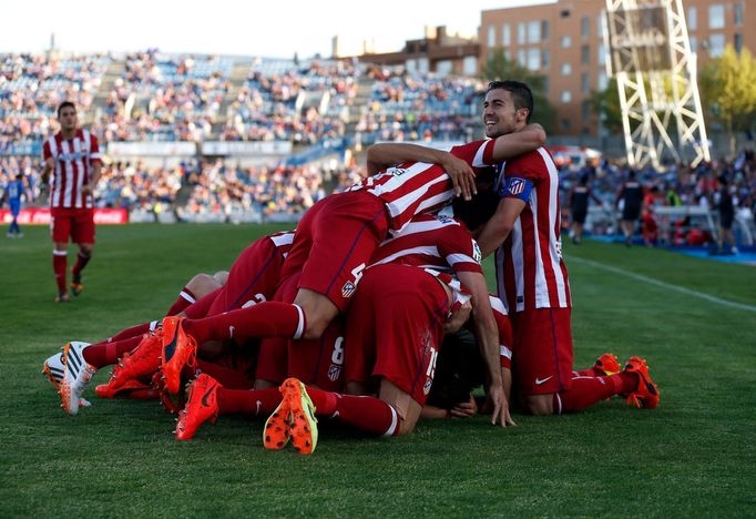 Atletico Madrid slaví vítězství v Getafe