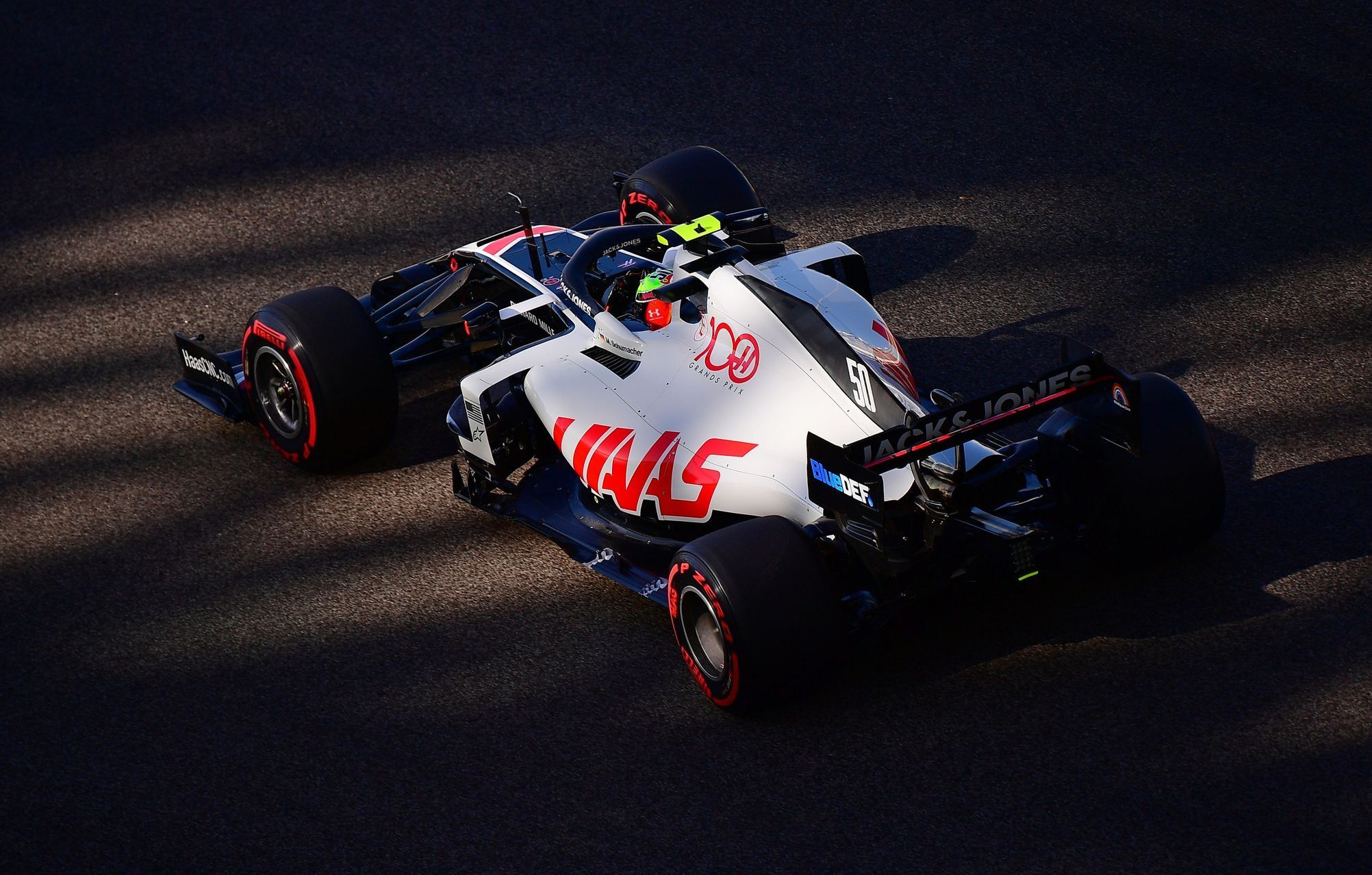 Mick Schumacher při testech Haasu (2020)