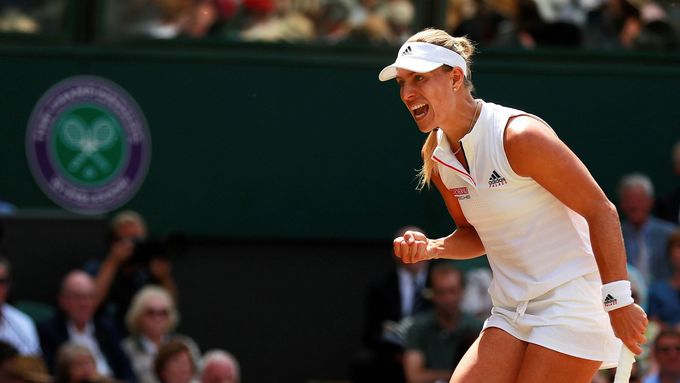 Angelique Kerberová v semifinále Wimbledonu 2018
