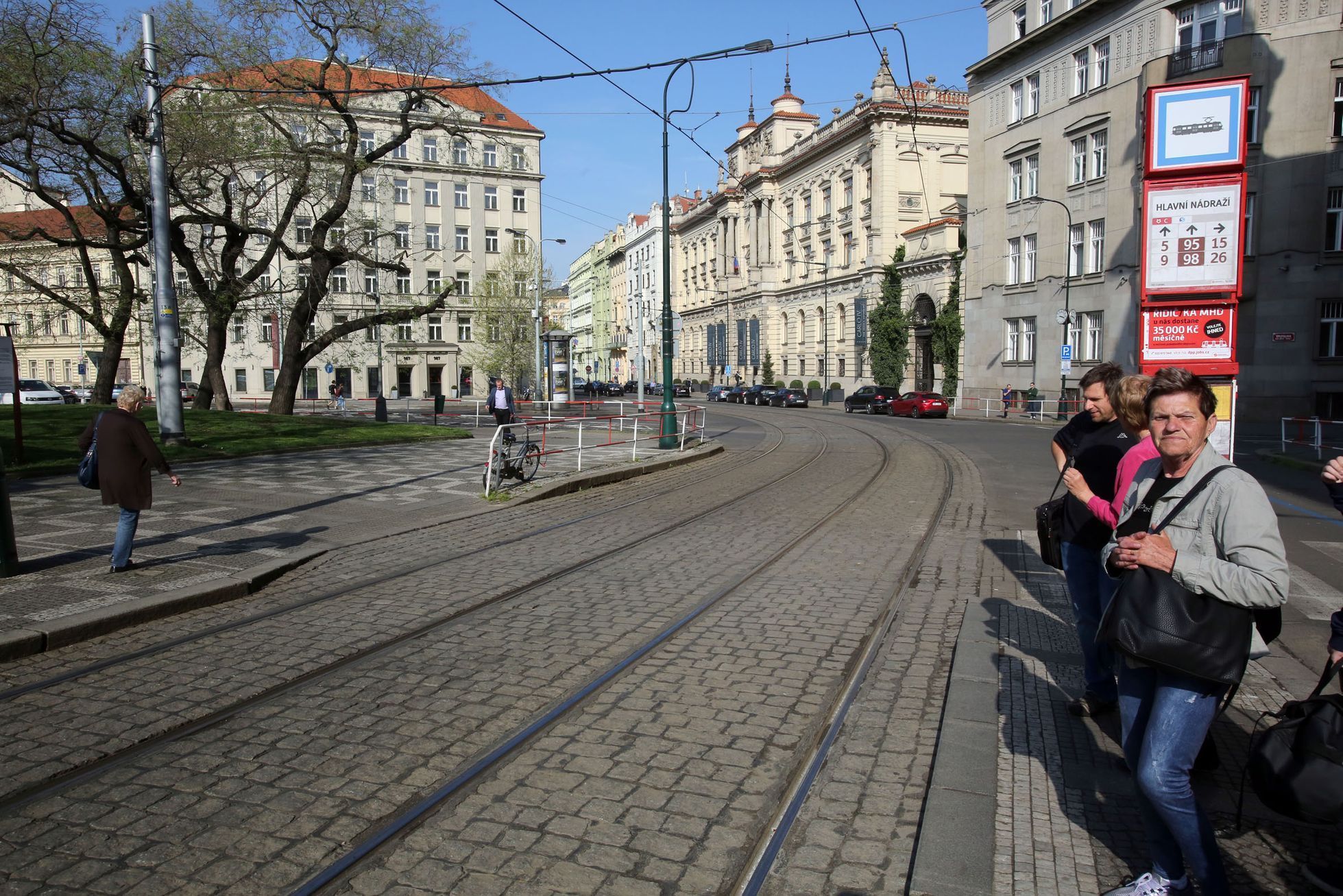 Tramvaje na Václavské náměstí