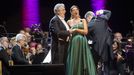 Španělský pěvec Plácido Domingo a mezzosopranistka Štěpánka Pučálková.