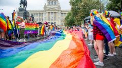 Prague Pride průvod srpen 2019