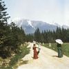 Historie, Tatry, hory, Slovensko, kolorované fotografie, retro