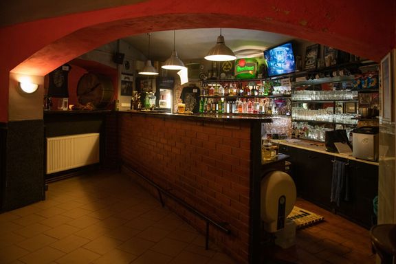 Pohled na bar v klubu Kain.
