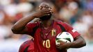 Soccer Football - Euro 2024 - Group E - Belgium v Slovakia - Frankfurt Arena, Frankfurt, Germany - June 17, 2024 Belgium's Romelu Lukaku celebrates scoring a goal that wa