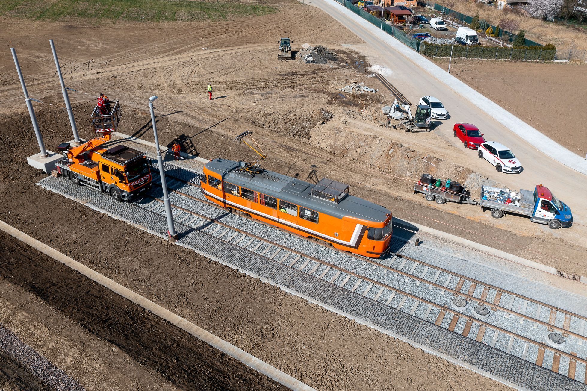 Holyně, tram