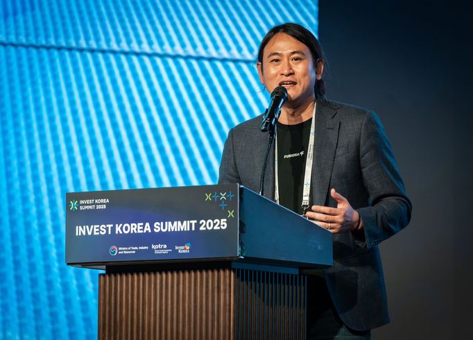 June Paik, spoluzakladatel a dosavadní šéf technologické společnosti FuriosaAI, na Invest KOREA Summit 2025