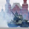 Moskva, přehlídka, Rusko, druhá světová válka, armáda, vojsko