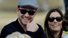 Tenis, US Open 2013: Justin Timberlake a manželka Jessica Bielová