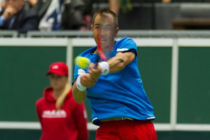 Davis Cup 2016 Česko vs. Francie: Lukáš Rosol - Jo-Wilfried Tsonga