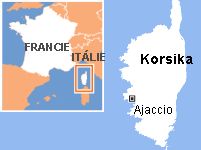 Mapa Korsika