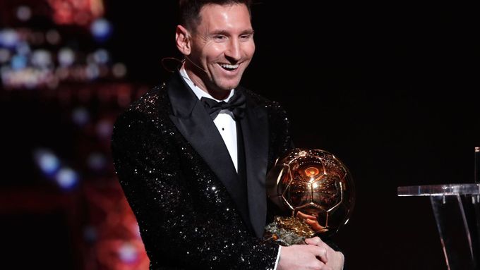 Lionel Messi se Zlatým míčem.