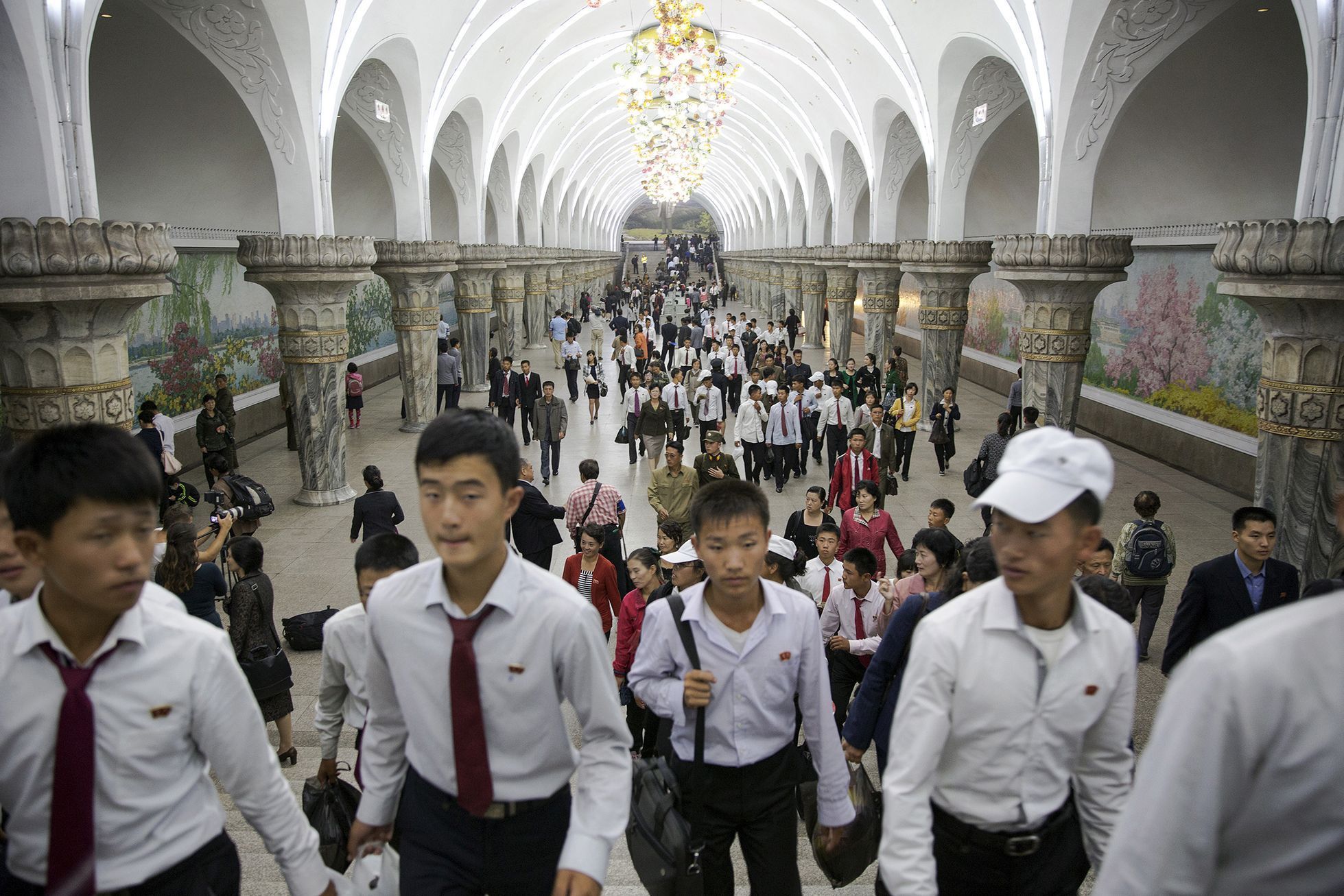 Fotogalerie / Tak vypadá metro v Severní Koreji / Reuters / 11