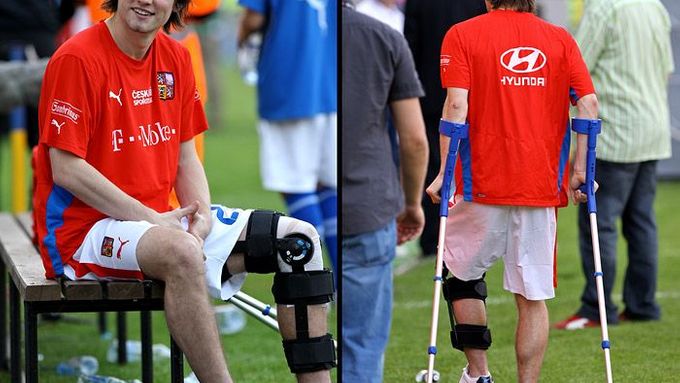 Zranění Tomáš Rosického se stále nehojí.