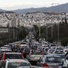 Dopravní zácpa v Aténách
