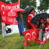 Demonstrace v Kolíně nad Rýnem na podporu tureckého prezidenta Recepa Erdogana
