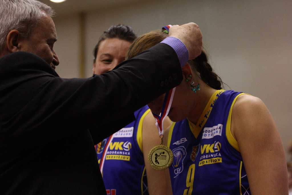 Prostějovské volejblaistky slaví třetí titul v řadě